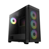 Case GAMDIAS ATHENA M3 Black ARGB – Mid Tower | 4 Fan ARGB PWM